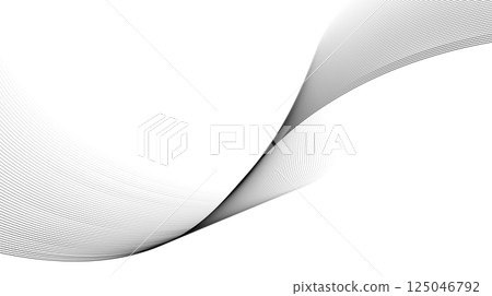 abstract curved lines of fluid motion. Vector illustration abstract curved lines of fluid motion. Vector illustration 125046792