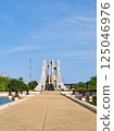 Kwame Nkrumah mausoleum Accra Ghana daylight 125046976