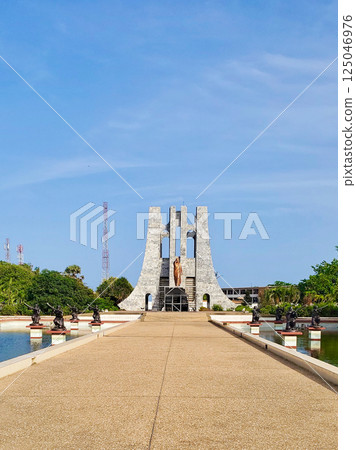 Kwame Nkrumah mausoleum Accra Ghana daylight 125046976
