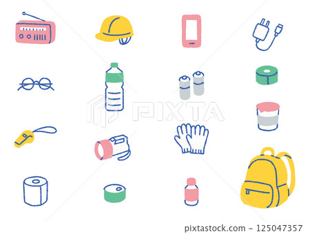 各種防災用品 set_color 125047357
