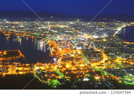 Hakodate city at dusk Hakodate city at dusk 125047394