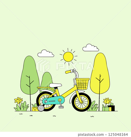 Children's Bicycle in a Park Children's Bicycle in a Park 125048164