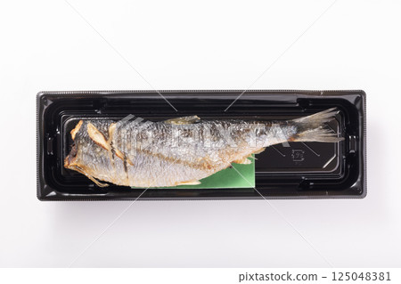 Herring salted with salt Herring salted with salt 125048381