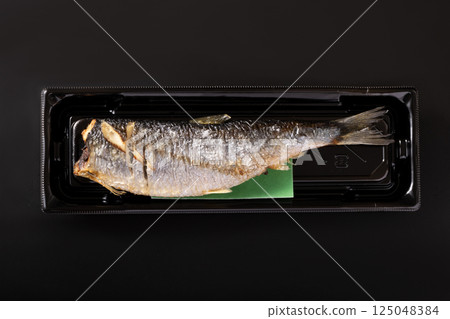 Herring salted with salt Herring salted with salt 125048384