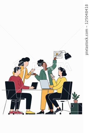 Team Meeting Illustration Team Meeting Illustration 125048418