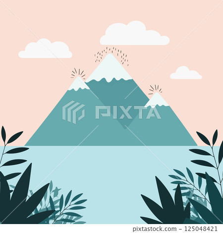 Mountain Landscape Illustration Mountain Landscape Illustration 125048421