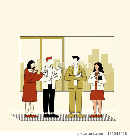 Office Meeting Illustration 125048428