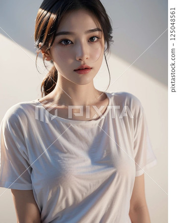 Beautiful woman portrait Beautiful woman portrait 125048561