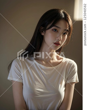 美麗的女人肖像 125048582