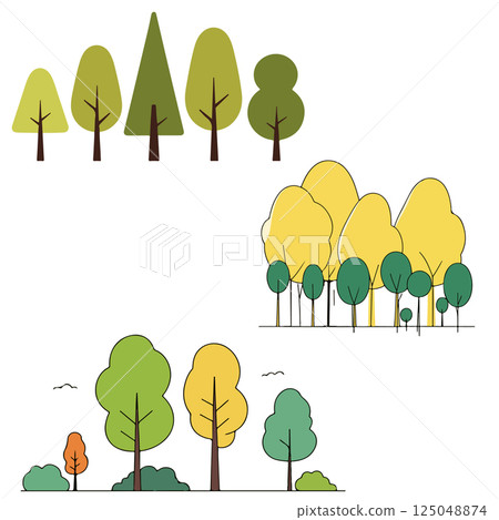 Cartoon Tree Illustrations Cartoon Tree Illustrations 125048874