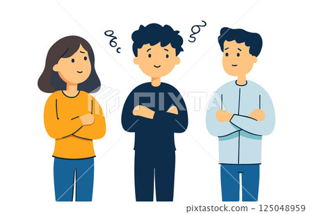 Three People with Arms Crossed 125048959