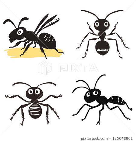 Cartoon Ants Collection 125048961