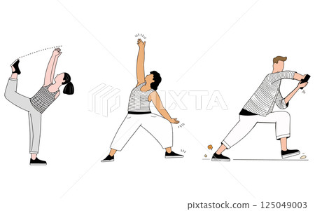 People Doing Yoga 125049003