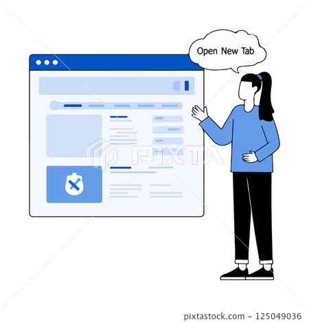 Woman Presenting Data on a Computer Screen Woman Presenting Data on a Computer Screen 125049036