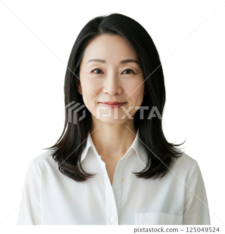 Woman front background removed Woman front background removed 125049524