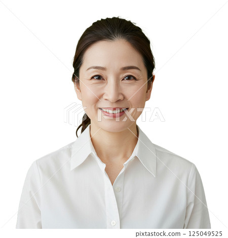 Woman front background removed Woman front background removed 125049525