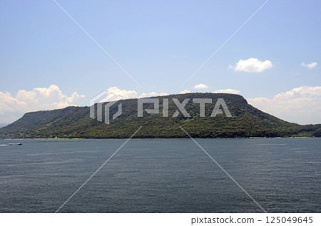 View of Takamatsu Yashima from the ferry boat observation deck -3 125049645