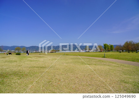 從唐子鍵遺址看到的大和藍色柵欄，自彌生時代以來就沒有改變 125049690