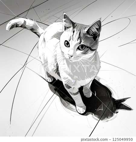 A cat looking up 125049950