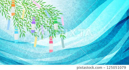 Tanabata summer strips background 125051079