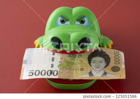 韓文金錢與鱷魚 125051566
