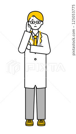 Full body pose_simple doctor male 12 125053775