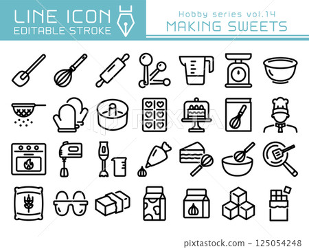 Line Icon 興趣系列 第14卷 烘焙 Line Icon 興趣系列 第14卷 烘焙 125054248