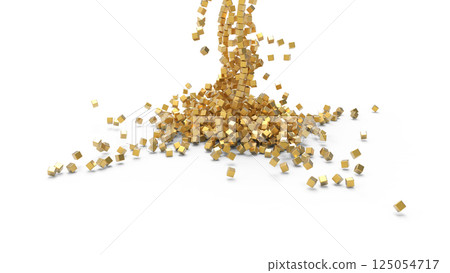 Collapse, outflow of human resources, retirement of new workers Abstract image Rendering CG Background 125054717