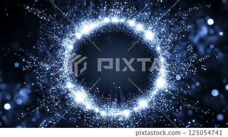 Abstract blue rays 125054741