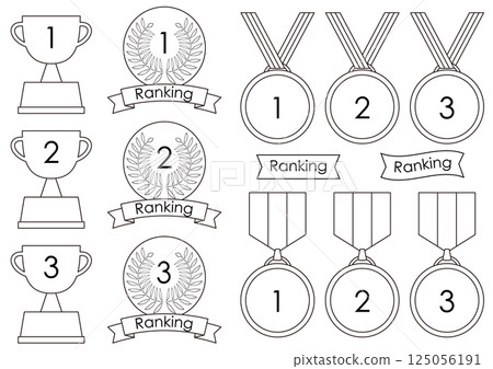 簡單的排名圖標集 125056191