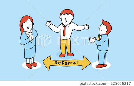 推薦招募：一位商人向人力資源部門介紹朋友的圖片說明 125056217