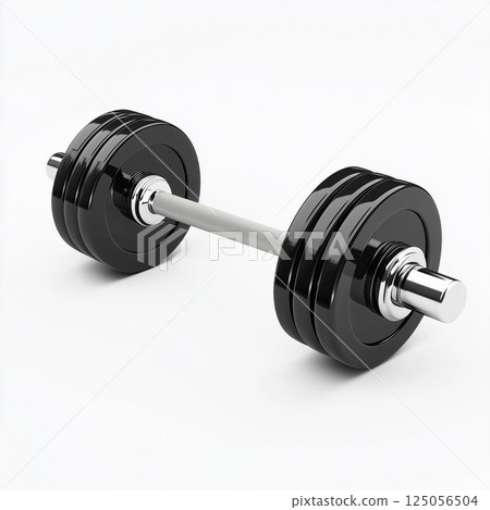 Adjustable Dumbbell Mockup Isolated on White Background 125056504
