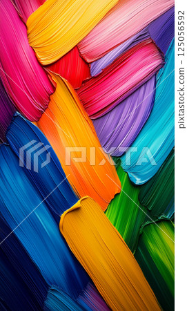 Crossed Stripes of Rainbow Abstract with High-Contrast Vibrant Colors Crossed Stripes of Rainbow Abstract with High-Contrast Vibrant Colors 125056592