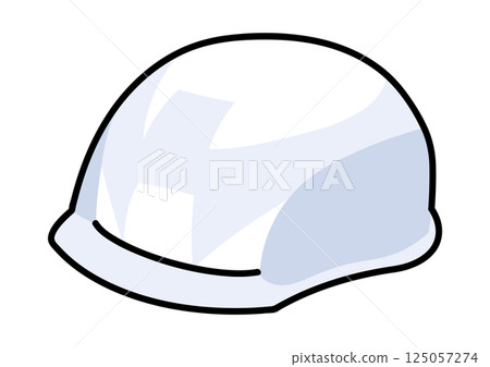 簡單的防災安全帽插圖 125057274