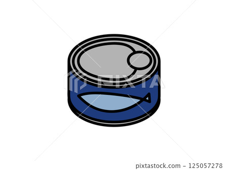 Canned fish illustration 125057278