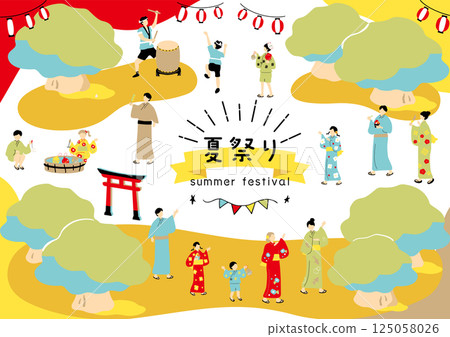 享受夏日祭的人 享受夏日祭的人 125058026