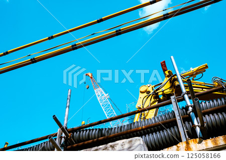 Construction site crane and wire protection cover b-4 light color 125058166