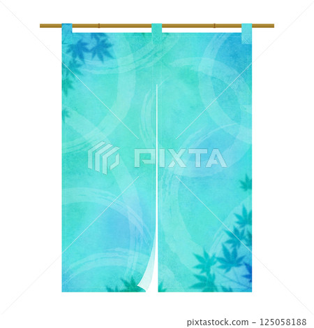 Summer image Noren illustration 125058188