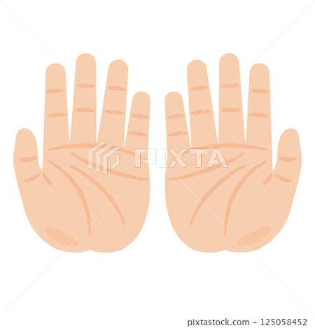 雙掌的插圖 雙掌的插圖 125058452