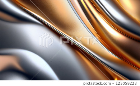 Gold and silver metallic texture background 125059228