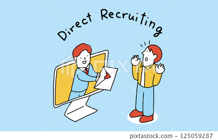 Direct recruiting: Job seekers are surprised when they receive a scouting email 125059287