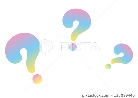 Colorful question mark illustration Colorful question mark illustration 125059446