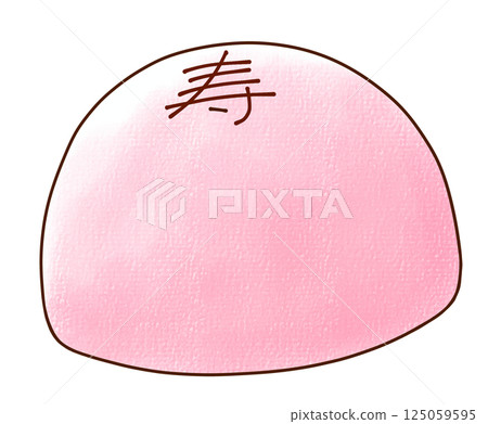 寬鬆簡單的紅白饅頭（紅色）單一模擬風格 125059595