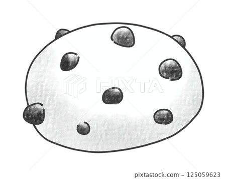 Loose and simple salted bean daifuku analog style Loose and simple salted bean daifuku analog style 125059623