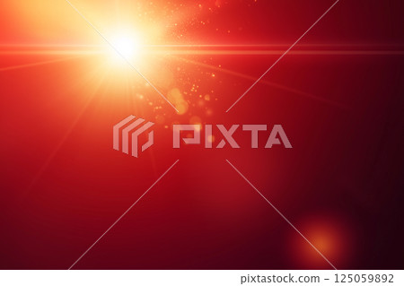 Red Gradient Background with Lens Flare and Blurred Effect 125059892