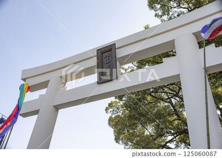 The torii gates of Kato Shrine towering towards the sky The torii gates of Kato Shrine towering towards the sky 125060087