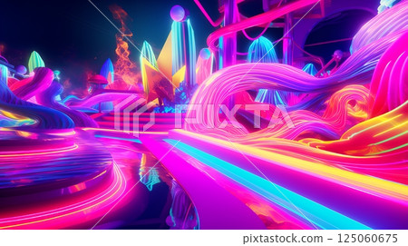 Futuristic urban smart city 125060675