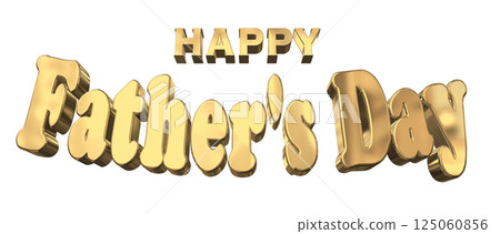 3DCG characters "Happy Father's Day" Father's Day 125060856