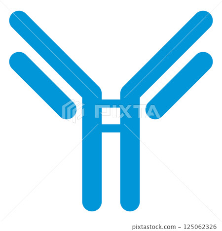 Immunoglobulin G (IgG) illustration / simple version (single item) 125062326