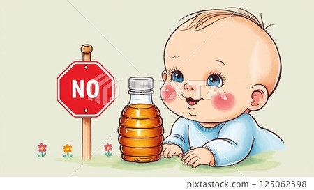 不要給嬰兒吃蜂蜜 125062398